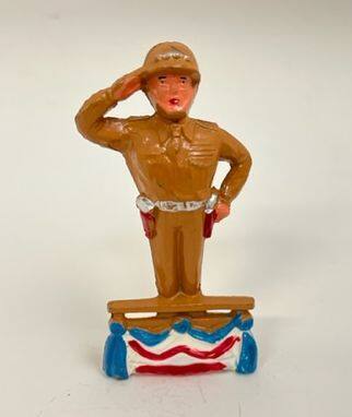General Saluting on Dais