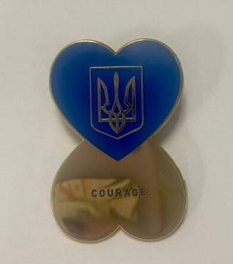 "Courageous Heart" lapel pin