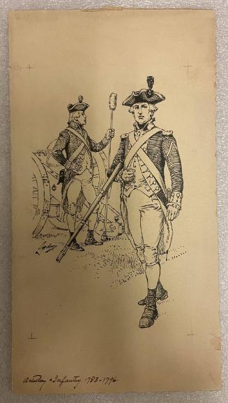 American Artillery and Infantry