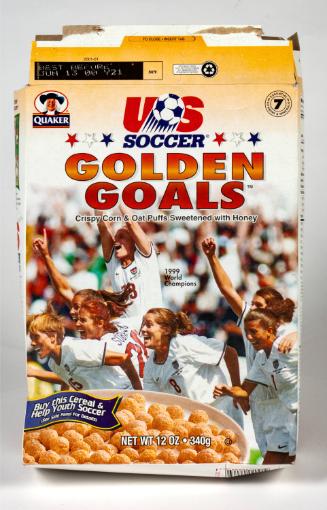 US Soccer Golden Goals cereal box