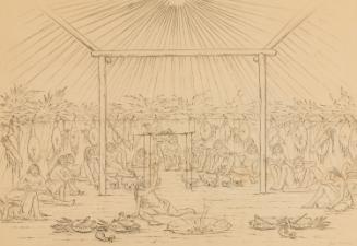 Mandan Religious Ceremony, Scene 1