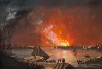 The Great Fire of 1835 as Seen from Williamsburg, Long Island, New York