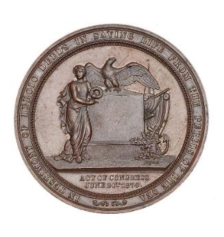 Treasury Department - First Class Life Saving Medal (1877-1882)