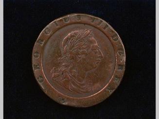 Medal in box: Britannian 1797 Twopence