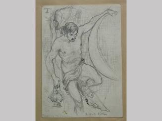 Nude Male with Lantern: Study for an Illustration