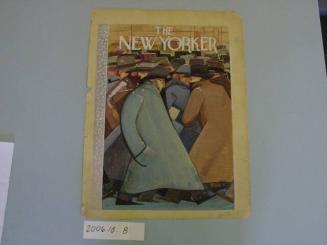 Depression Crowd with Men in Coats and Hats: Design for the Cover of "The New Yorker"
