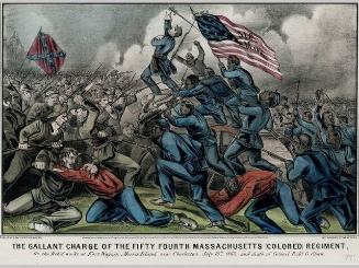 The Gallant Charge of the Fifty Fourth Massachusetts (colored) Regiment