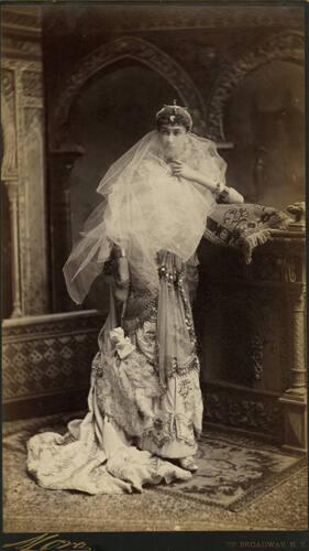 Mrs. John C. Mallory [Mallery] (Jean Turnure) dressed for the Vanderbilt costume ball, March 26, 1883