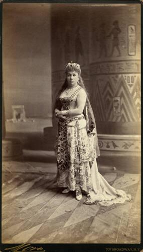 Mrs. William Bliss (Fanny Johnson) dressed as an Egyptian princess for the Vanderbilt costume ball, March 26, 1883