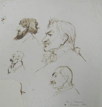 Four Studies of Heads in Profile
