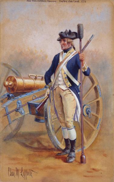 Uniforms of the American Revolution: Gunner, New York Artillery Company