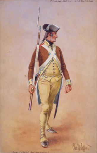 Uniforms of the American Revolution: Sergeant, 4th Company 1st Pennsylvania Battalion, 1775