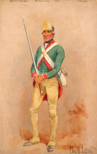 Uniforms of the American Revolution: Private, Butler's Rangers, British Army, 1777