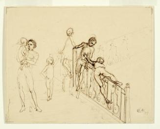 Women and Children on a Stairwell: Life Studies Related to "La Vie des Bohémiens"