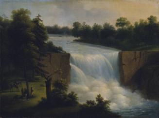 View of Genessee Falls, Rochester, New York, in 1797