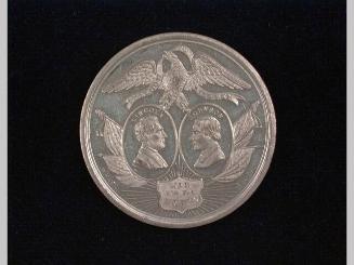 Lincoln and Johnson presidential campaign medal