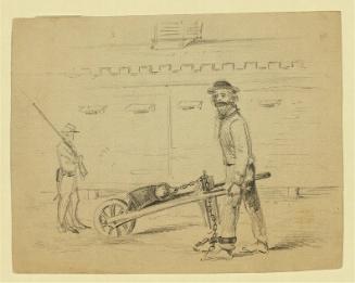Punishing the Ringleader of the Mutineers of the New York Volunteer Engineers, Hilton Head, South Carolina