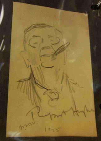 Caricature of Rupert Hughes (1872-1956)