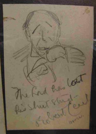 Caricature of Robert Cecil (1864-1968)