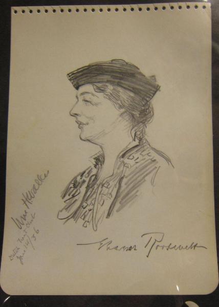 Profile Portrait of Eleanor Roosevelt (1884-1962)