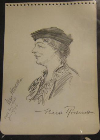 Profile Portrait of Eleanor Roosevelt (1884-1962)
