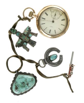 Pocket watch with charms