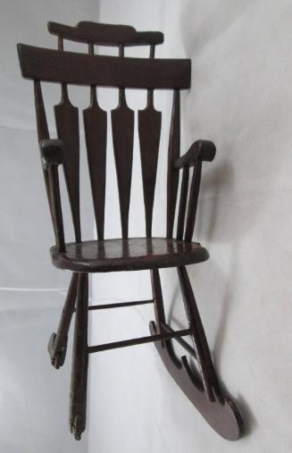 Miniature table-top Windsor rocking chair