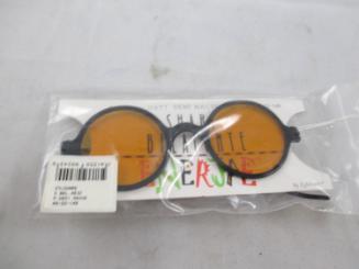 Eyeglasses with retailer's display card