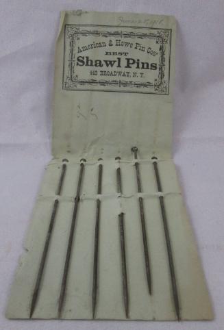Card of shawl pins