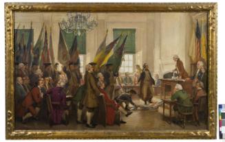 Captured Flags from Yorktown Laid at the Feet of Congress