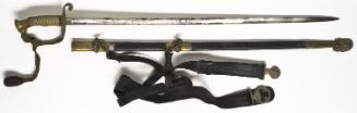 Sword, scabbard and belt: George Amore Ide...1861-1901...