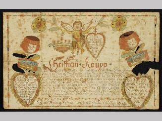 "Christian Kaupp," Certificate of Birth and Baptism