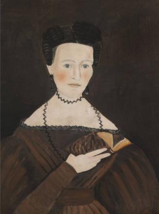 Portrait of a Woman Holding a Book