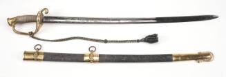 Naval officer's sword and scabbard