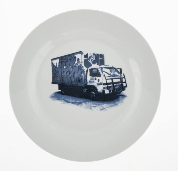 New York Delft side plate