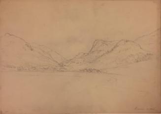 Keene Notch, New York; verso; mountainous landscape