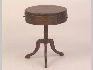 Miniature Furniture, Circular Table with Inlaid Top