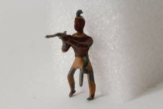 Mounted American Indian with rifle