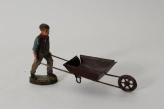 Farmer with wheelbarrow