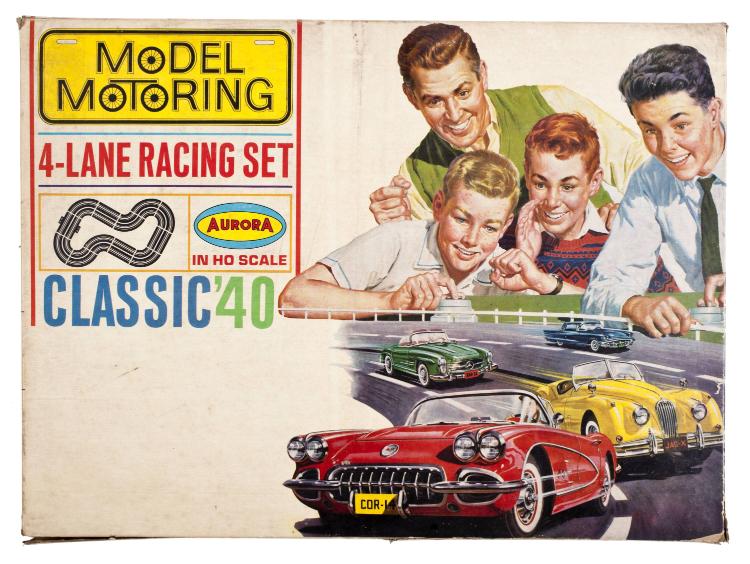 Slot car racing set