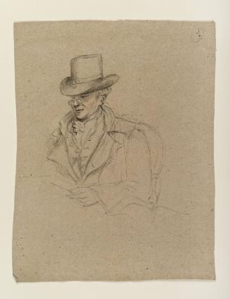Jean Guillaume Hyde de Neuville (1776–1857); verso: man with a powdered wig