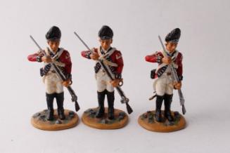 Battle of Monmouth British 23rd Foot Grenadiers (Royal Welch Fusiliers) Infantry loading gun