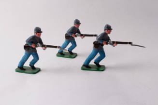 Confederate soldier charging