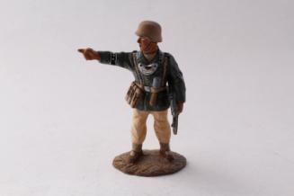 WWII German Africa Korps grenadier pointing