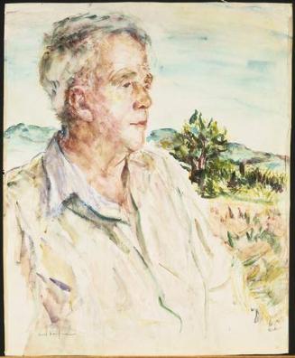 Robert Frost (1874-1963); verso: sketch of same sitter, frontal view