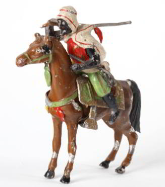 Mounted Arab soldier with rifle