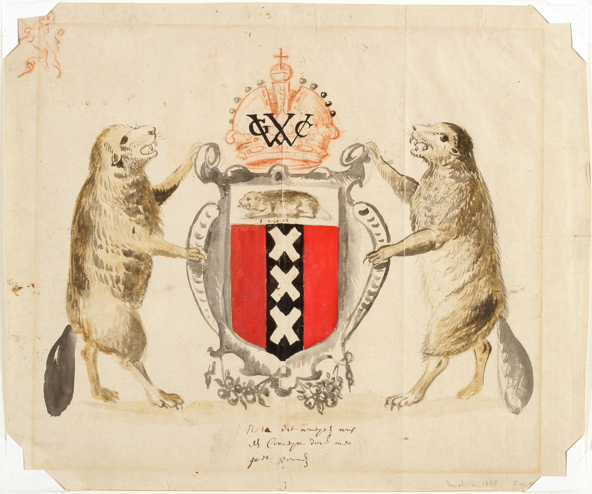 Proposed Coat of Arms for New Amsterdam, New Netherland: Preparatory  Drawing for a Presentation to the Dutch West India Company – Works –  New-York Historical Society