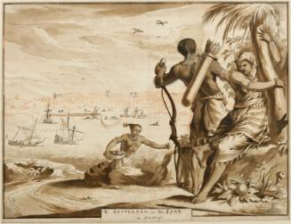 Allegory of New Amsterdam or New York in America: Study for the Engraving "N: Amsterdam, ou N: Iork in Ameriq--:"