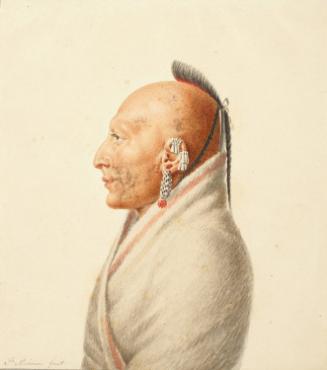 Unidentified Chief of the Little Osage ("Soldat du Chêne" ["Soldier of the Oak"?])